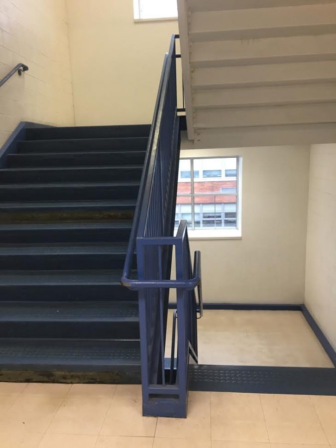 Drivers Education Takes Advantage of Closed Staircase; Begins Hands-On Defensive Driving Lessons