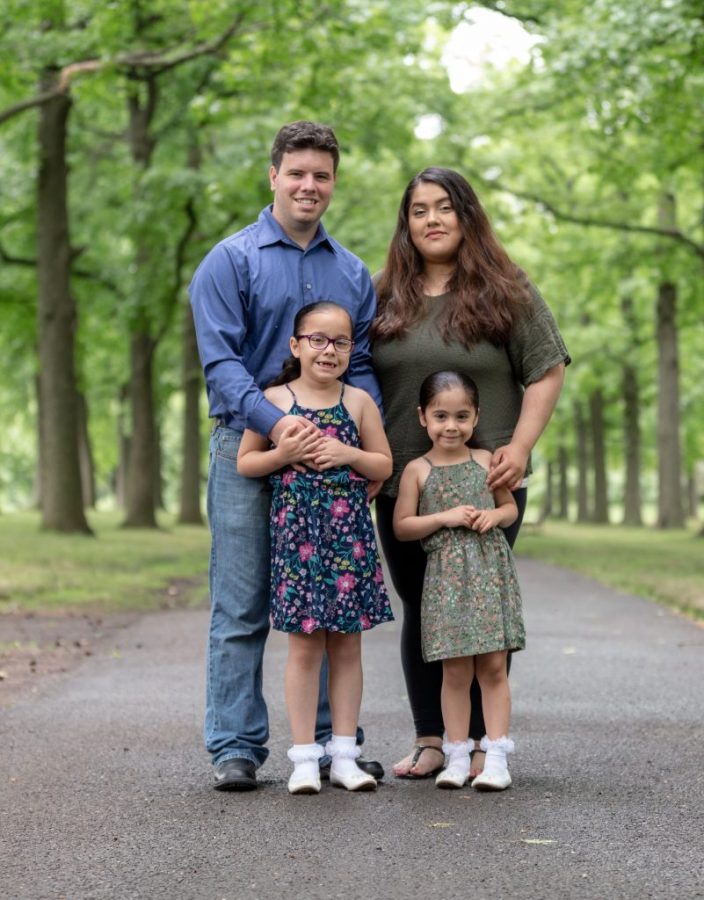 The Depauli Family. From left to right, Federico Depauli next to Elise Luciano, Veronica Depauli (right) and her little sister Annabelle (to the left).