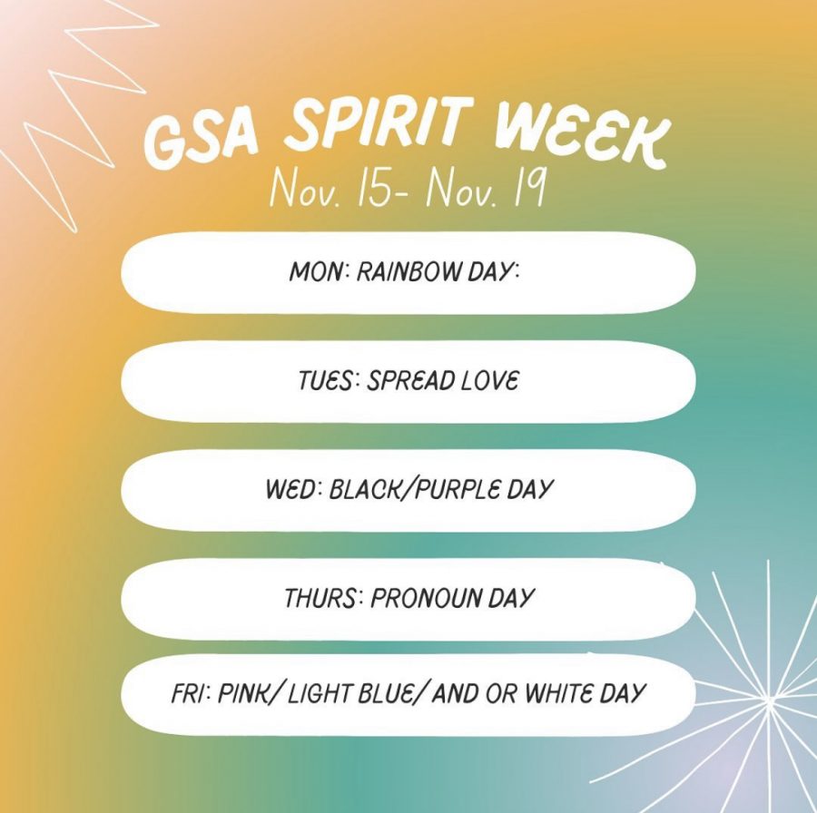 Gay Straight Alliance Spirit Week