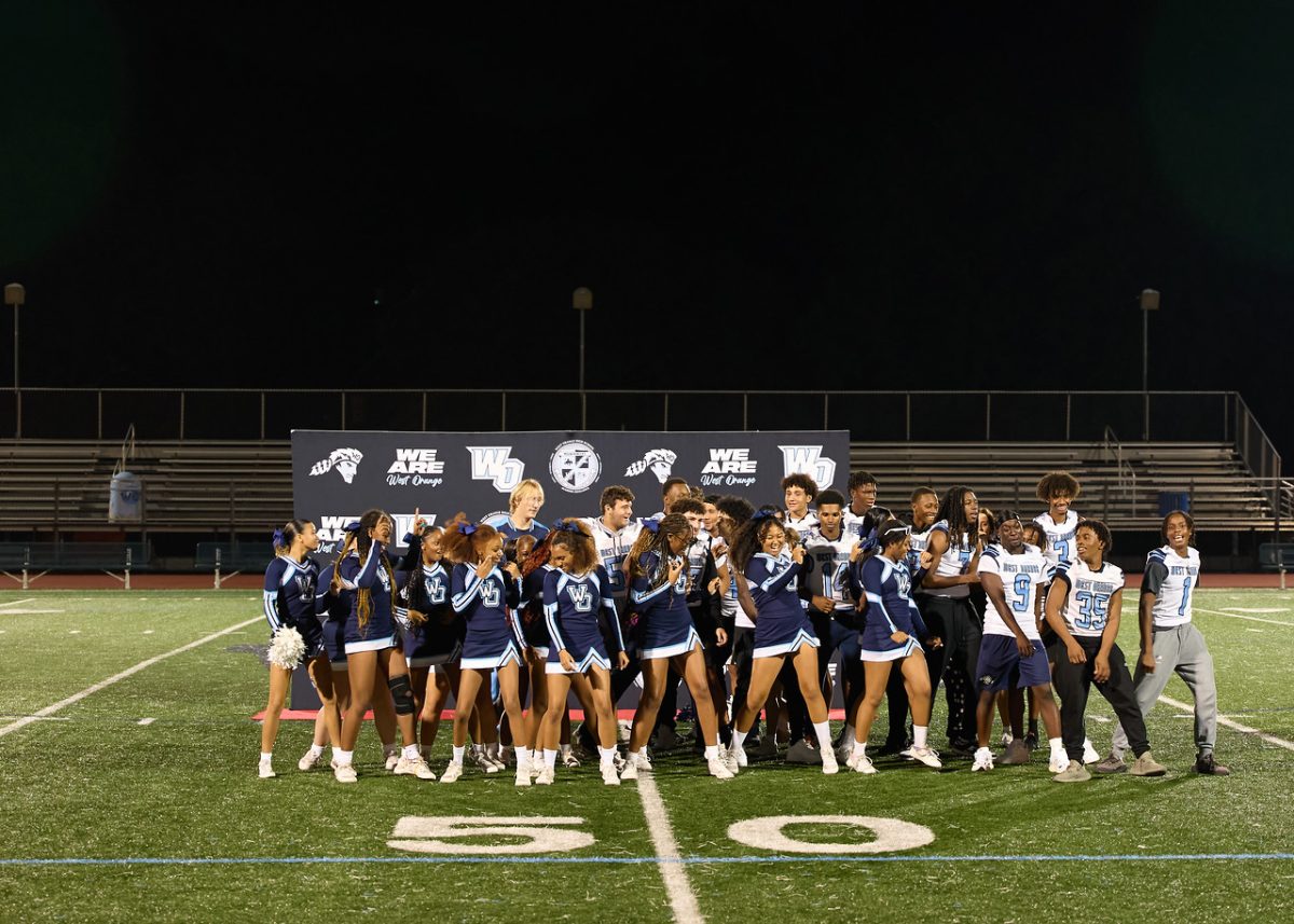 WOHS Cheer and Football teams dance together for the Fall 2023 Pep Rally to take over the last performance of the night. 